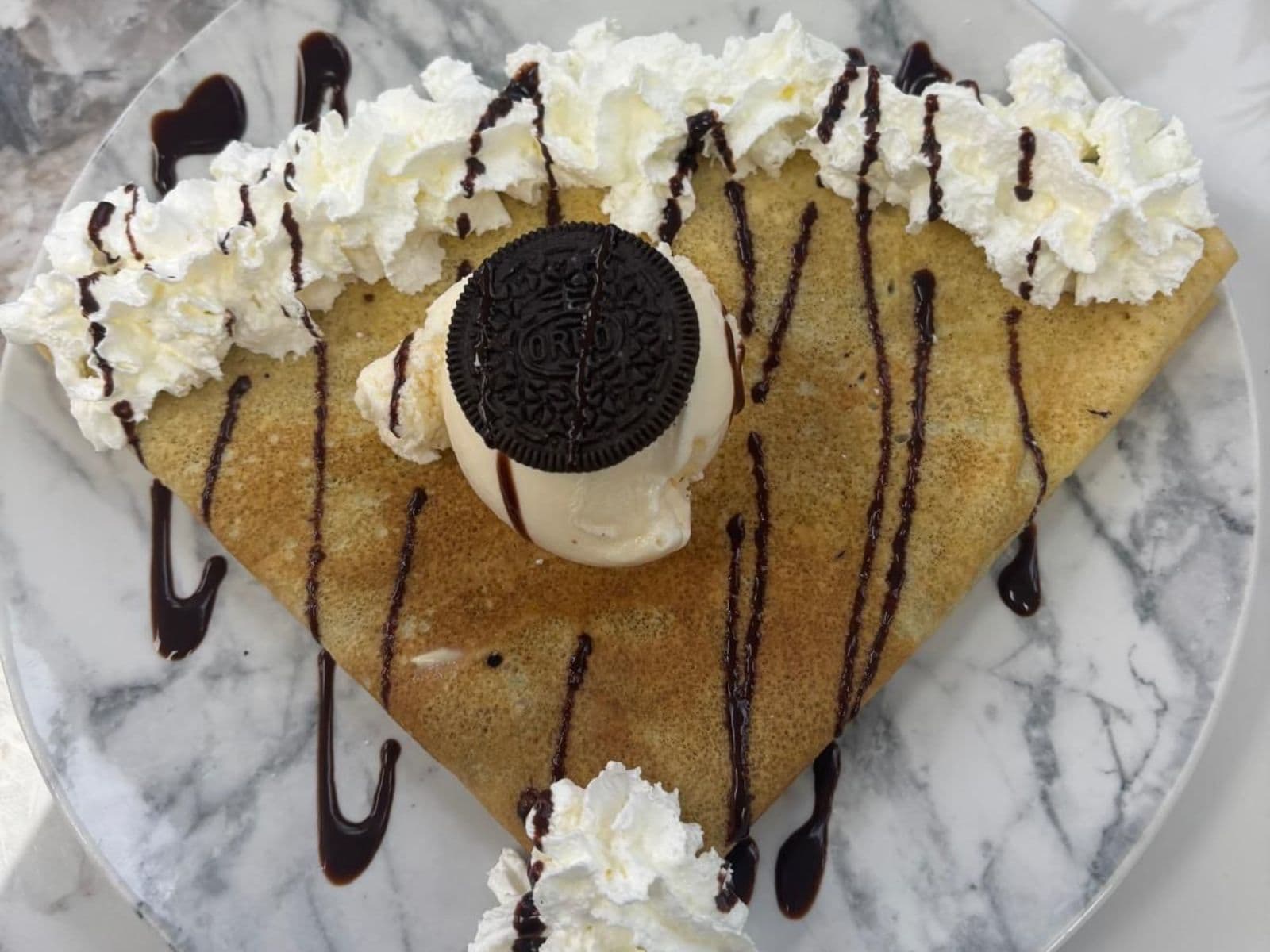 Build your own crepe — Oreo crepe
